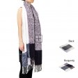 22108 Oversize Tassel Oblong Winter Scarf