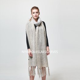 Luxuriou Soft Extra long Grey Scarf Shawl #XG2211002