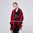 B32-1 Buffalo Check Shawl: Red/Black