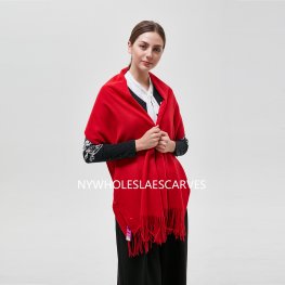Solid Color Shawl Color: Red XG22122-5