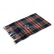 Cashmere Feel Scarf #C131 Navy Red