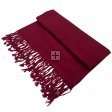 Solid Pashmina 8106 Burgundy