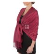 Solid Pashmina 8106 Burgundy