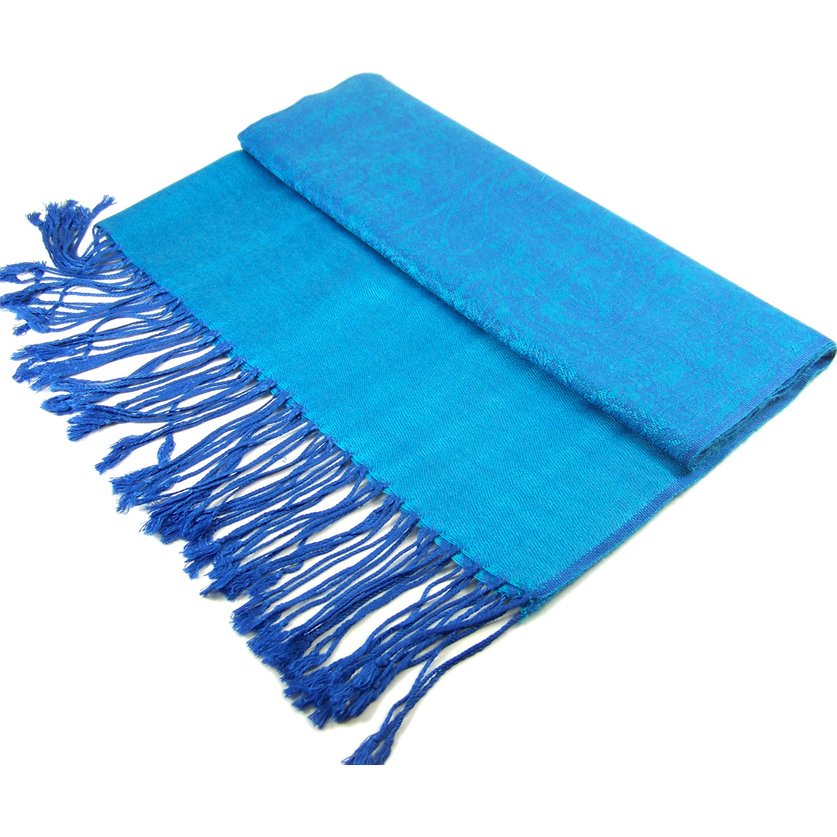 Jacquard Pashmina PL18122 Cyan [PL18122] - $3.65 : Wholesale scarves ...