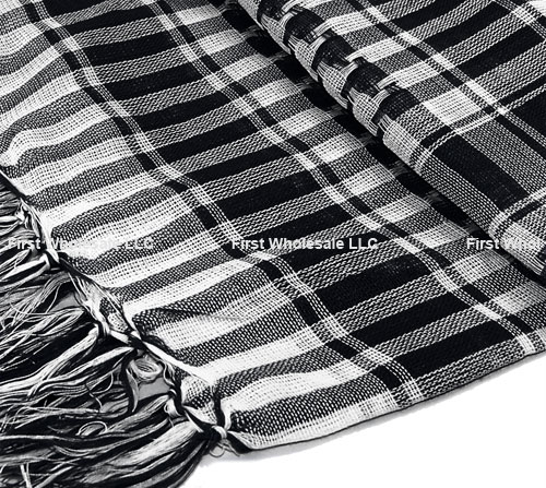 Keffiyeh Scarves #6020 Black/ White [6020] - $2.50 : Wholesale scarves ...