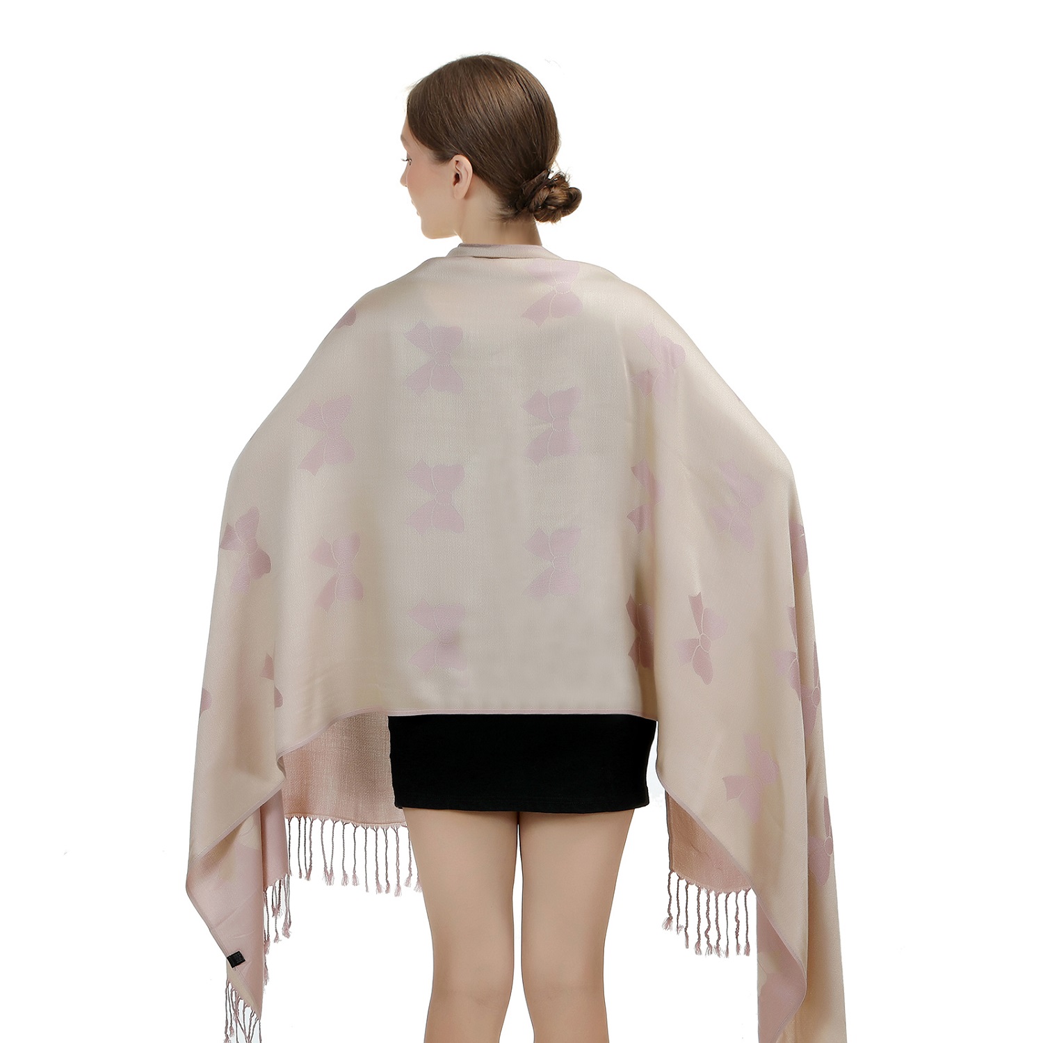 Cute Bowknot Pattern Pashmina SF24135 (11Colors , 1Doz)