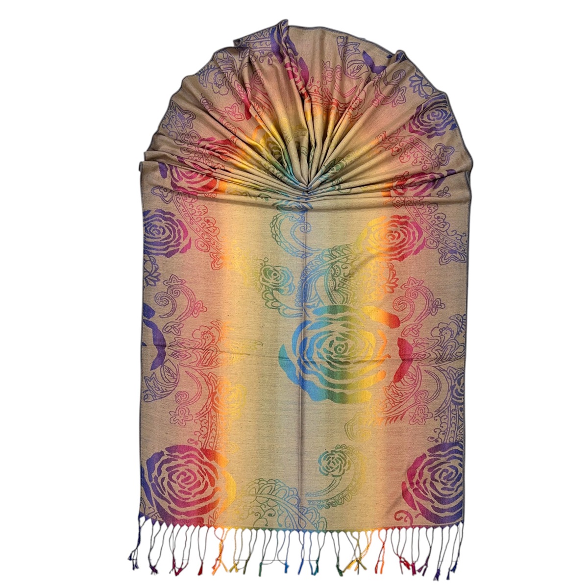 Jewel Tones Rose Pashmina JB558 (11 Colors, 1Doz )