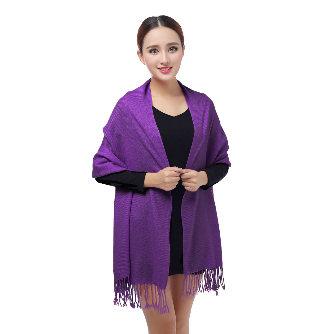 Solid Color Shawl AZ19-21 Purple