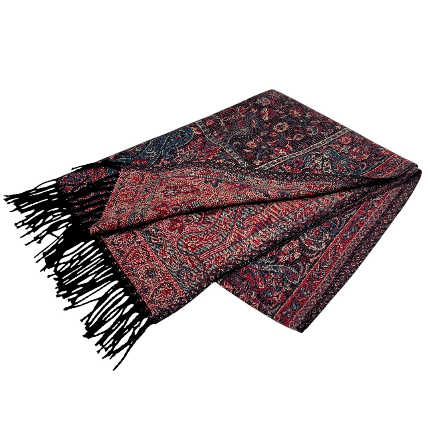 Paisley reversible Cashmere Feel Shawl SF24133-4