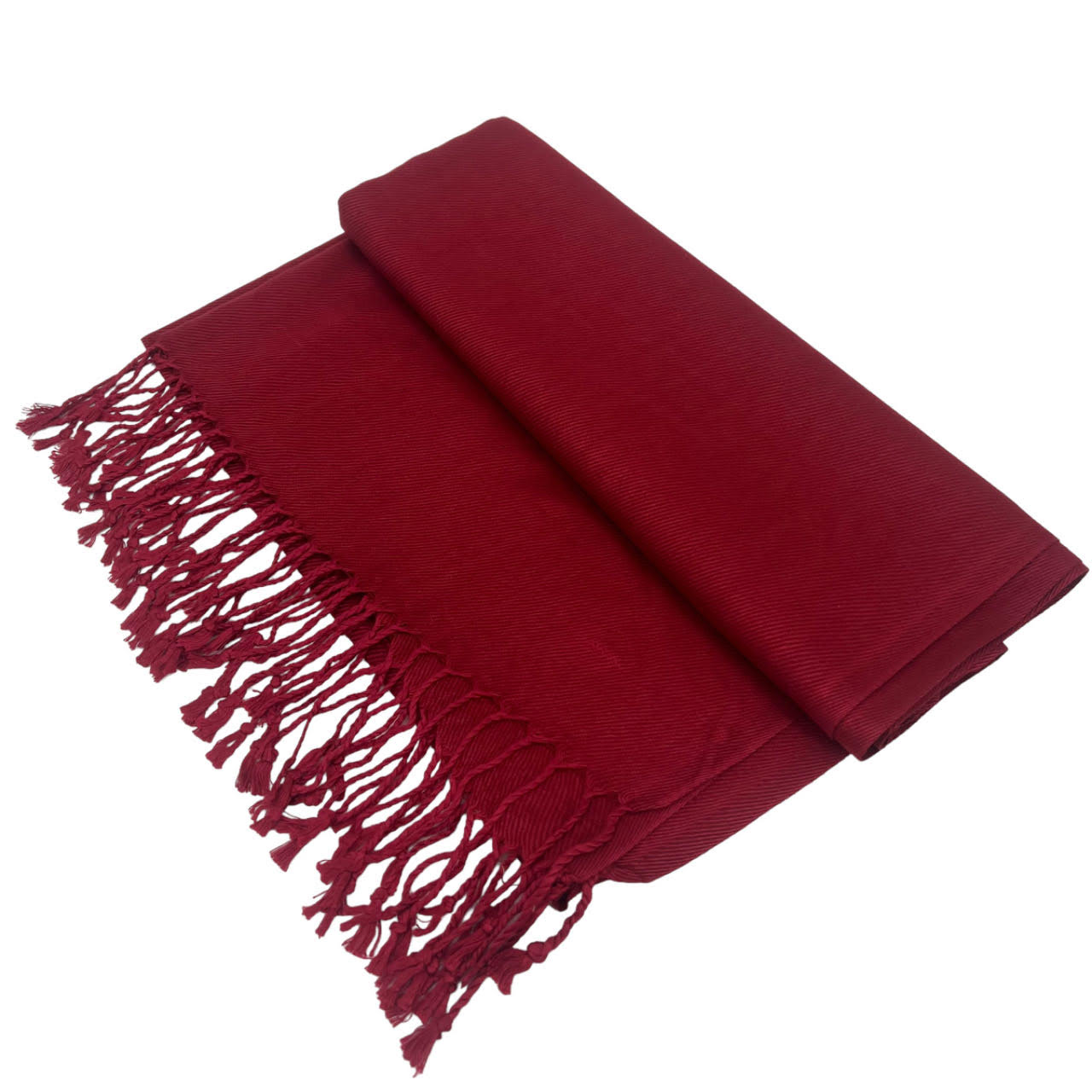 Solid Silky Pashmina 8135 Burgundy