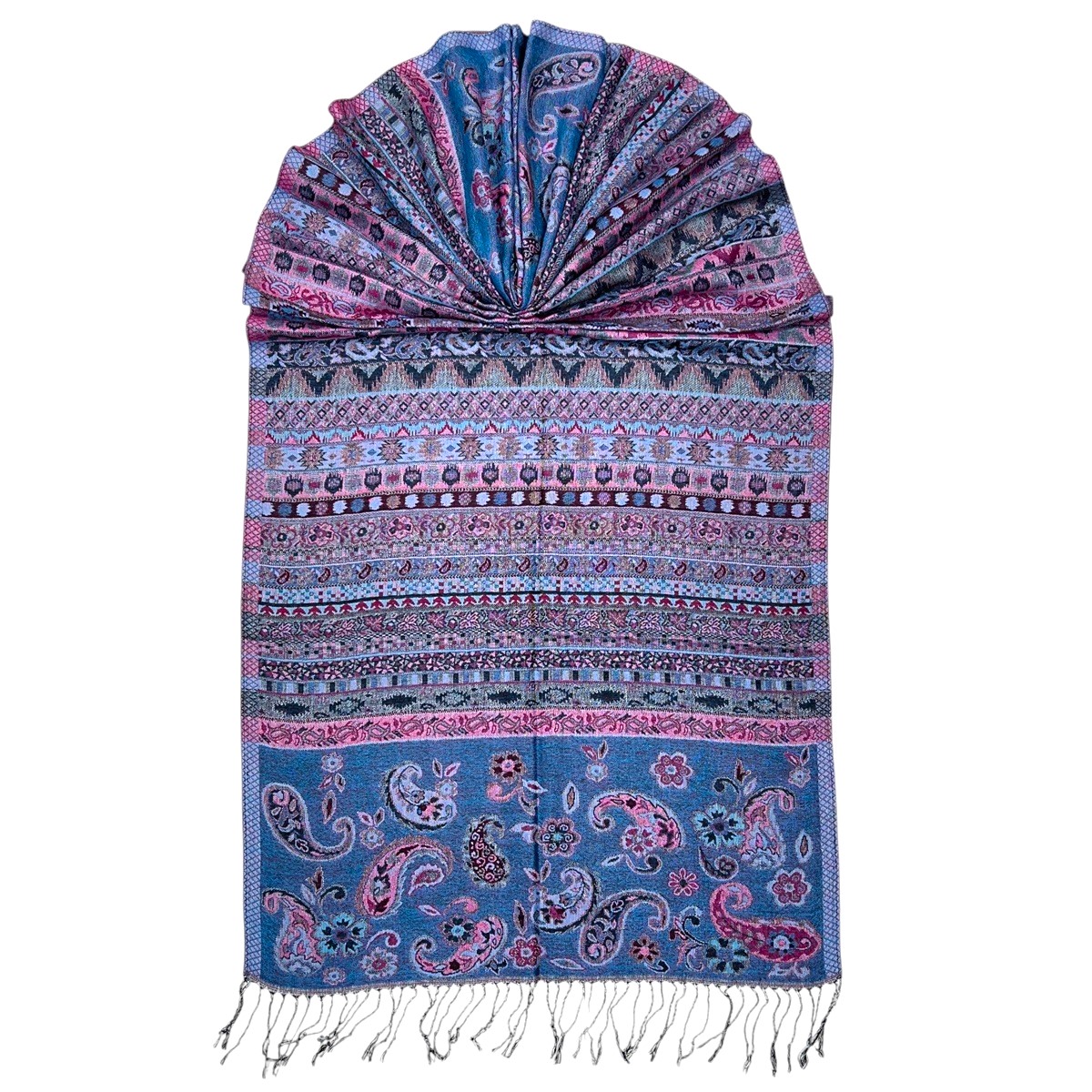 Vintage Floral Paisley Pashmina JB253 (10 Colors, 1Doz)