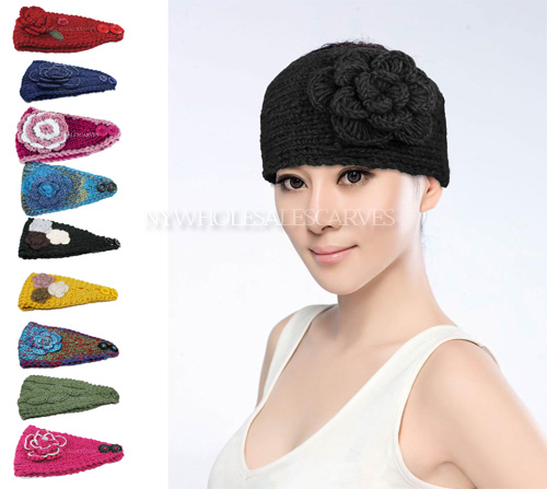 Assorted Style Headbands HB12S (6-8 Styles, 1Doz)