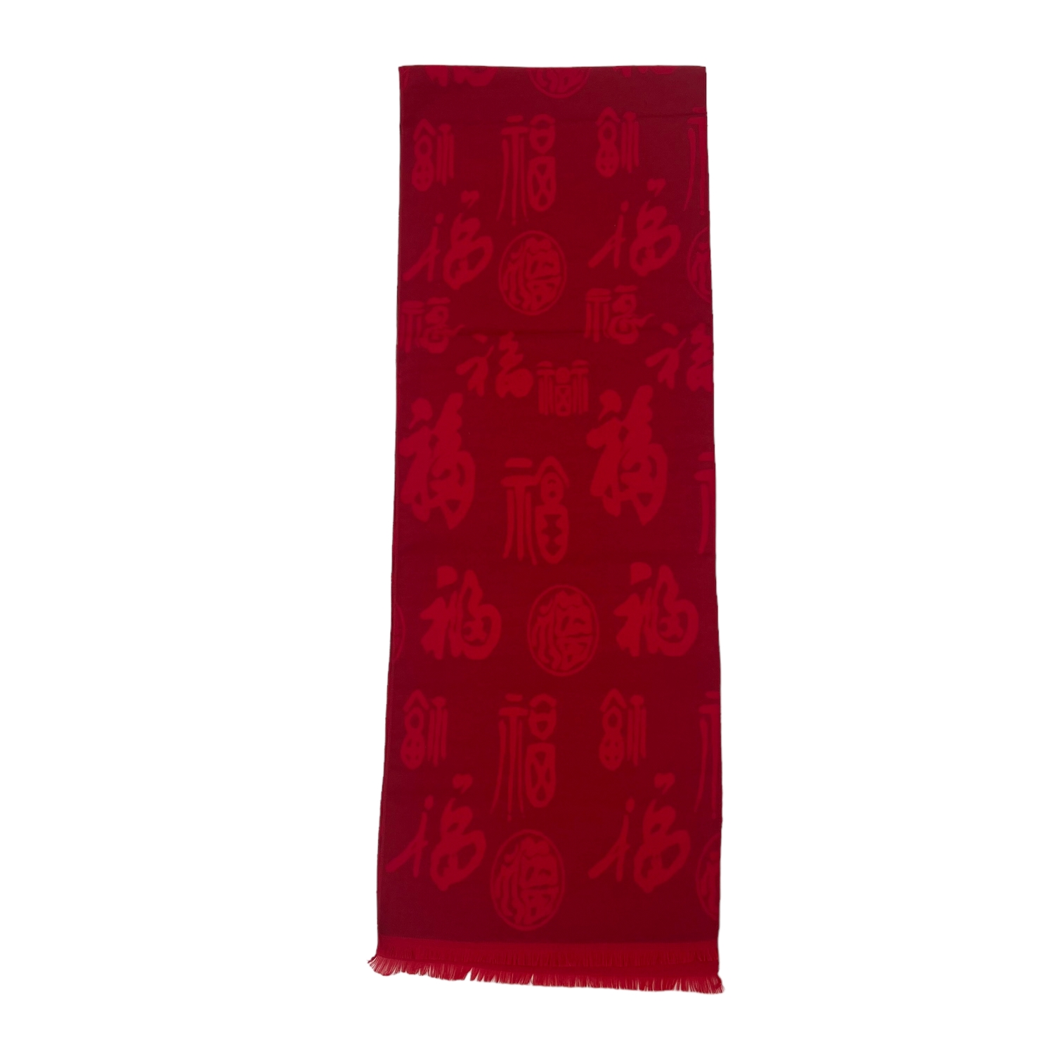 Cashmere Feel Scarf Good Fortune Red HP1