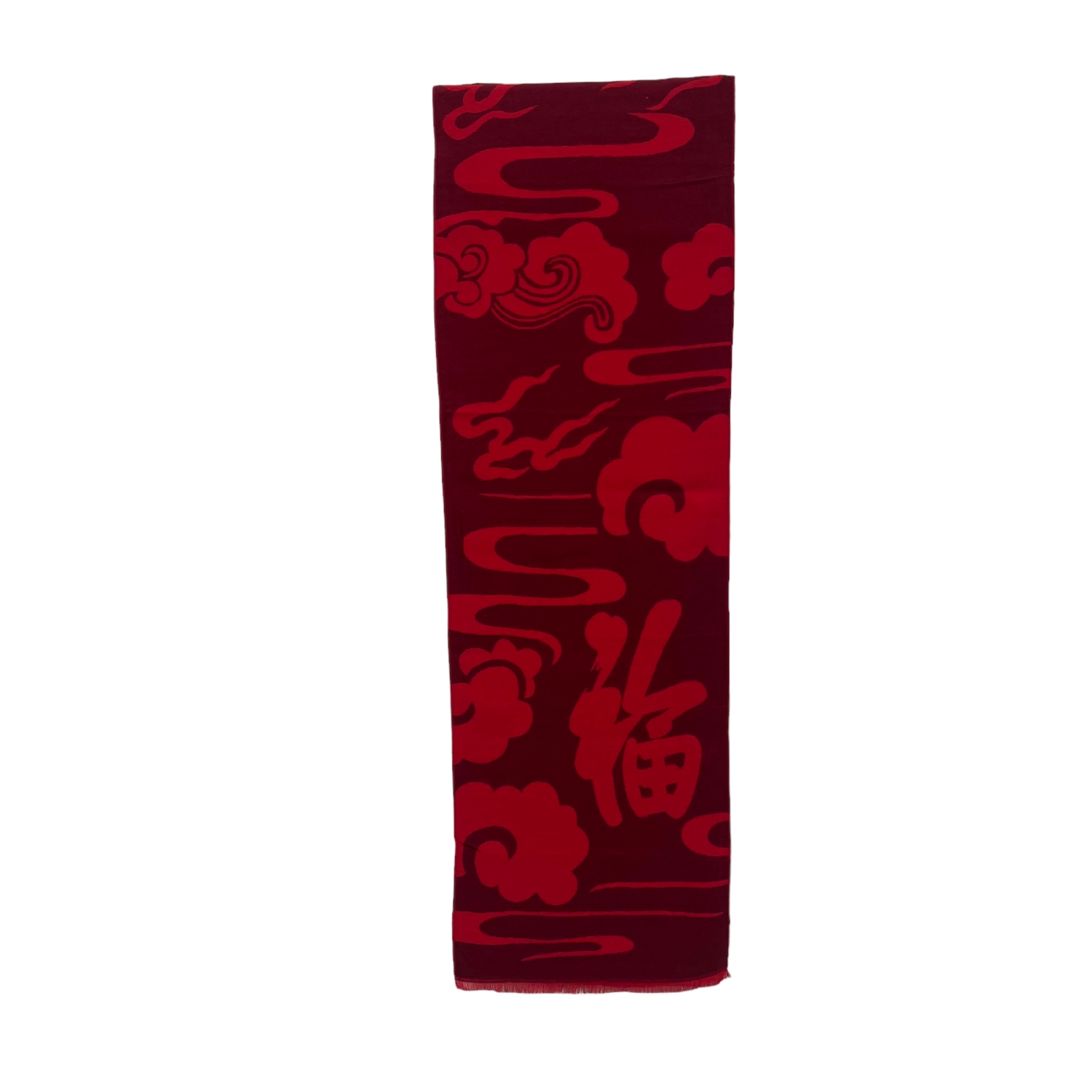 Cashmere Feel Scarf Good Fortune HP2 Red