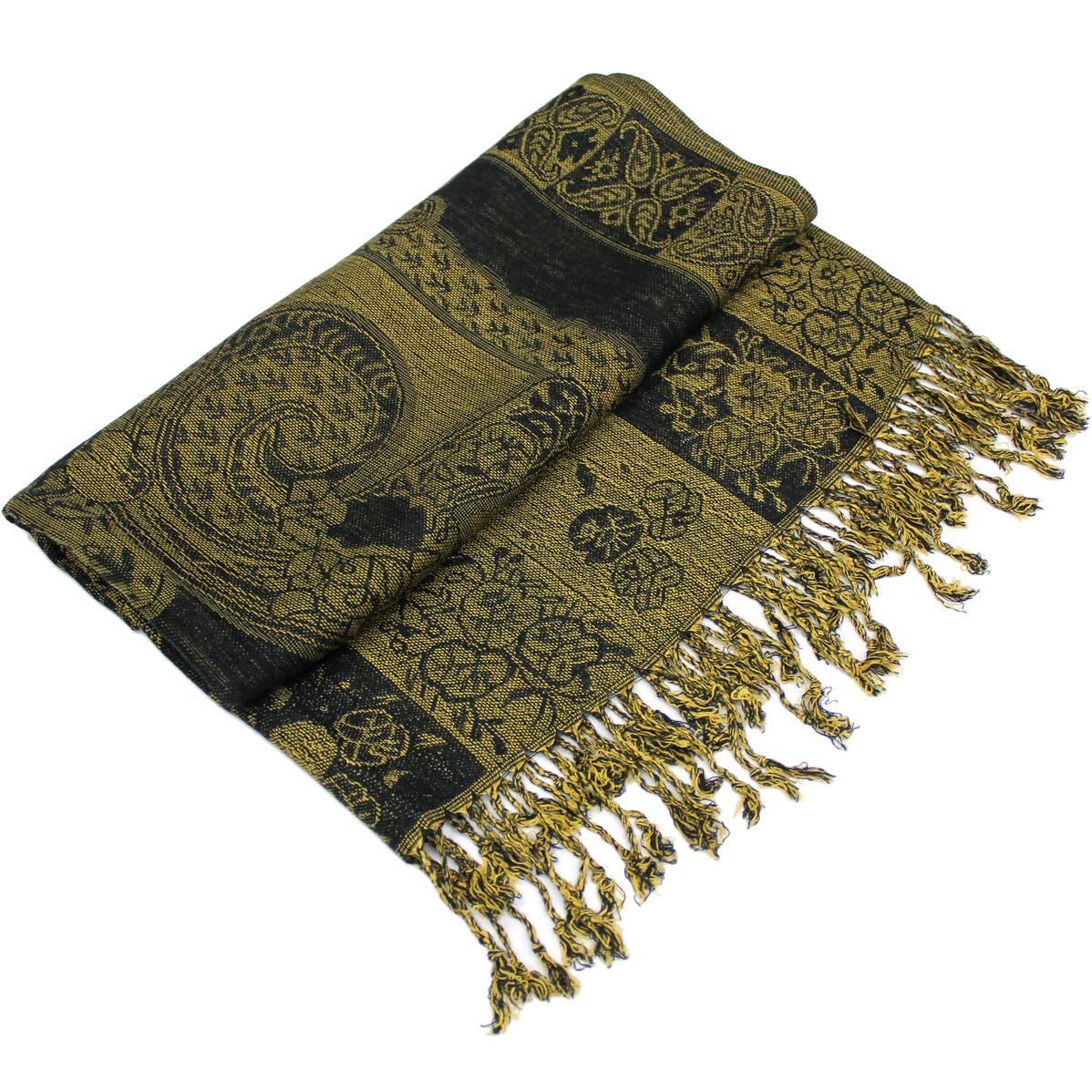 Indian Paisley Pashmina IPB19 Black [IPB19] - $5.10 : Wholesale scarves ...
