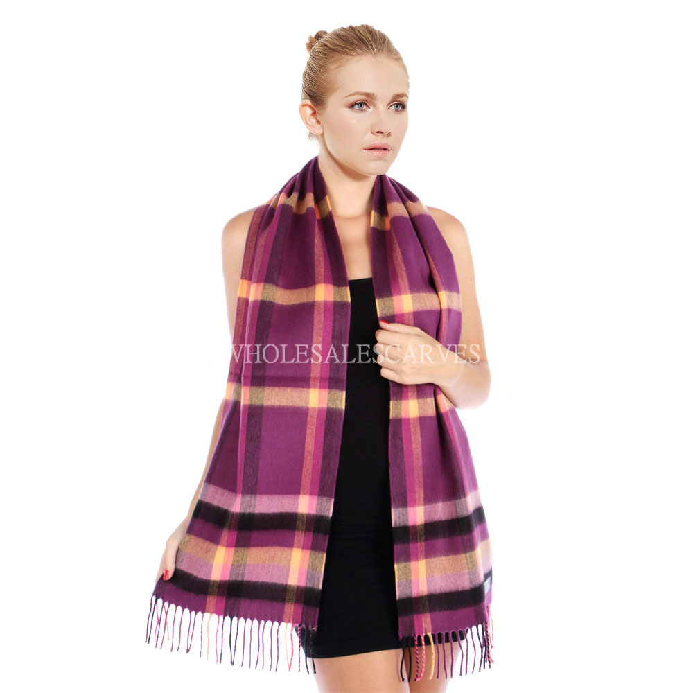 Cashmere Feel Scarf 01-12 Purple Yellow [01-12] - $3.28 : Wholesale ...