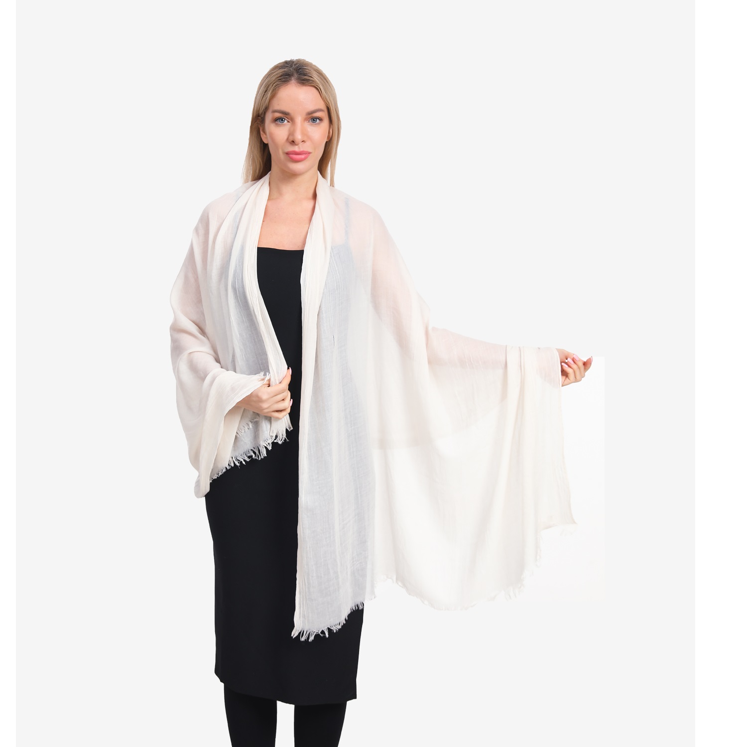 Soft Over Size Shawl 3303 Off White