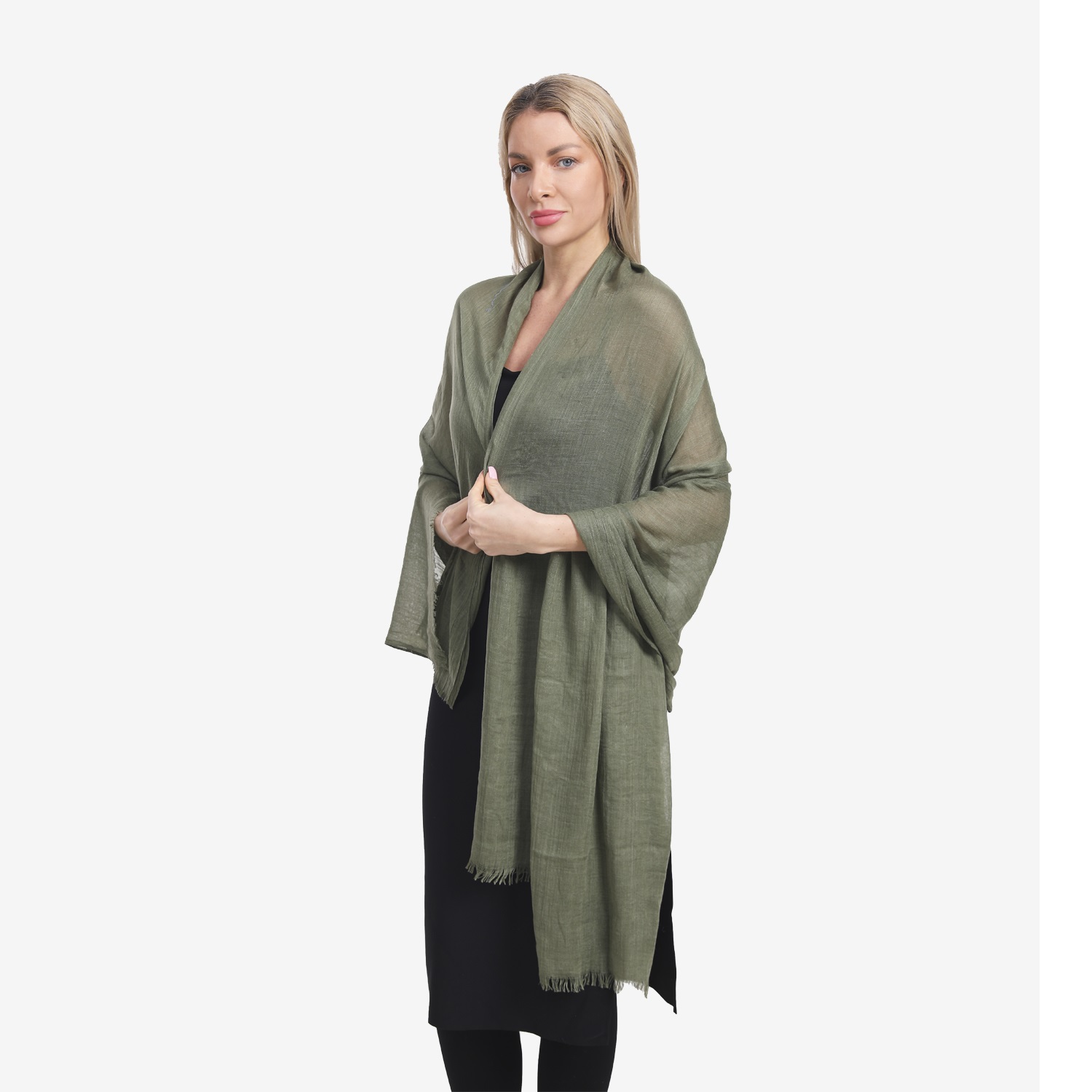 Soft Over Size Shawl 3305 Army Green