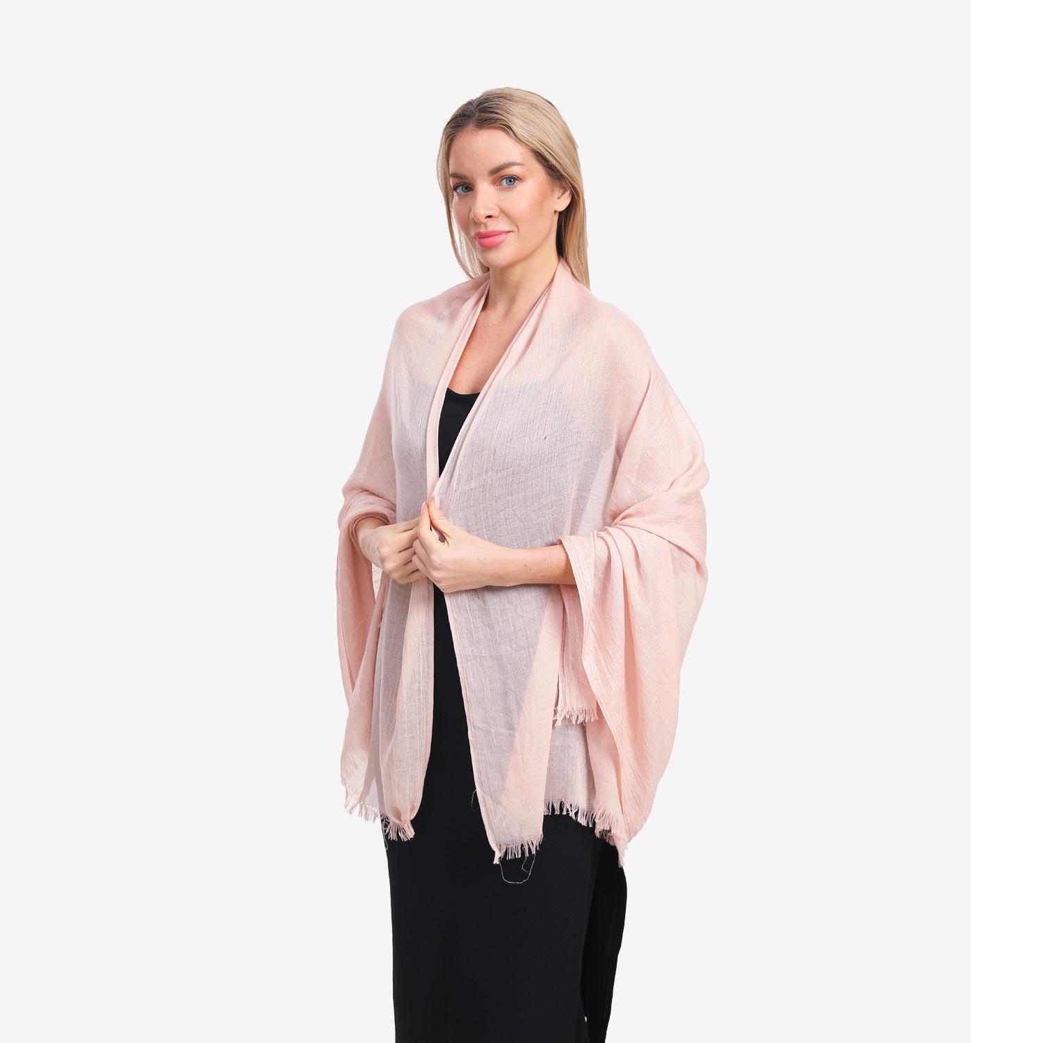 Soft Over Size Shawl 3310 Seashell Pink