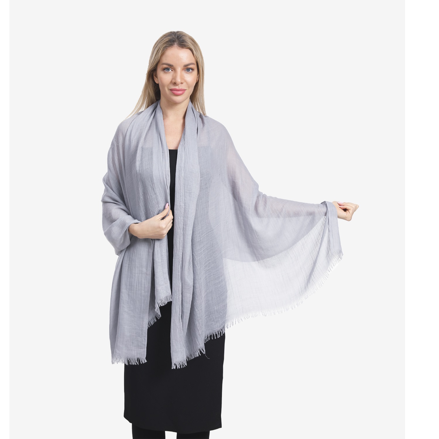 Soft Over Size Shawl 3313 Light Grey