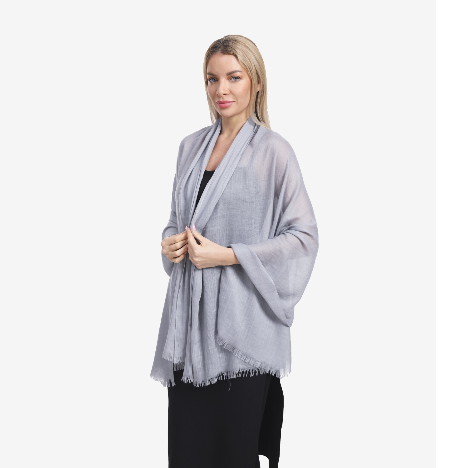 Soft Over Size Shawl 3313 Light Grey