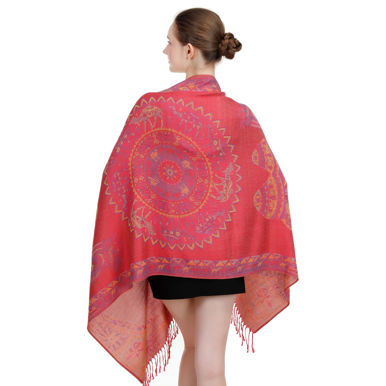 Lucky Camel with Mandala Print Pashmina NY23213(12colors, 1dz)