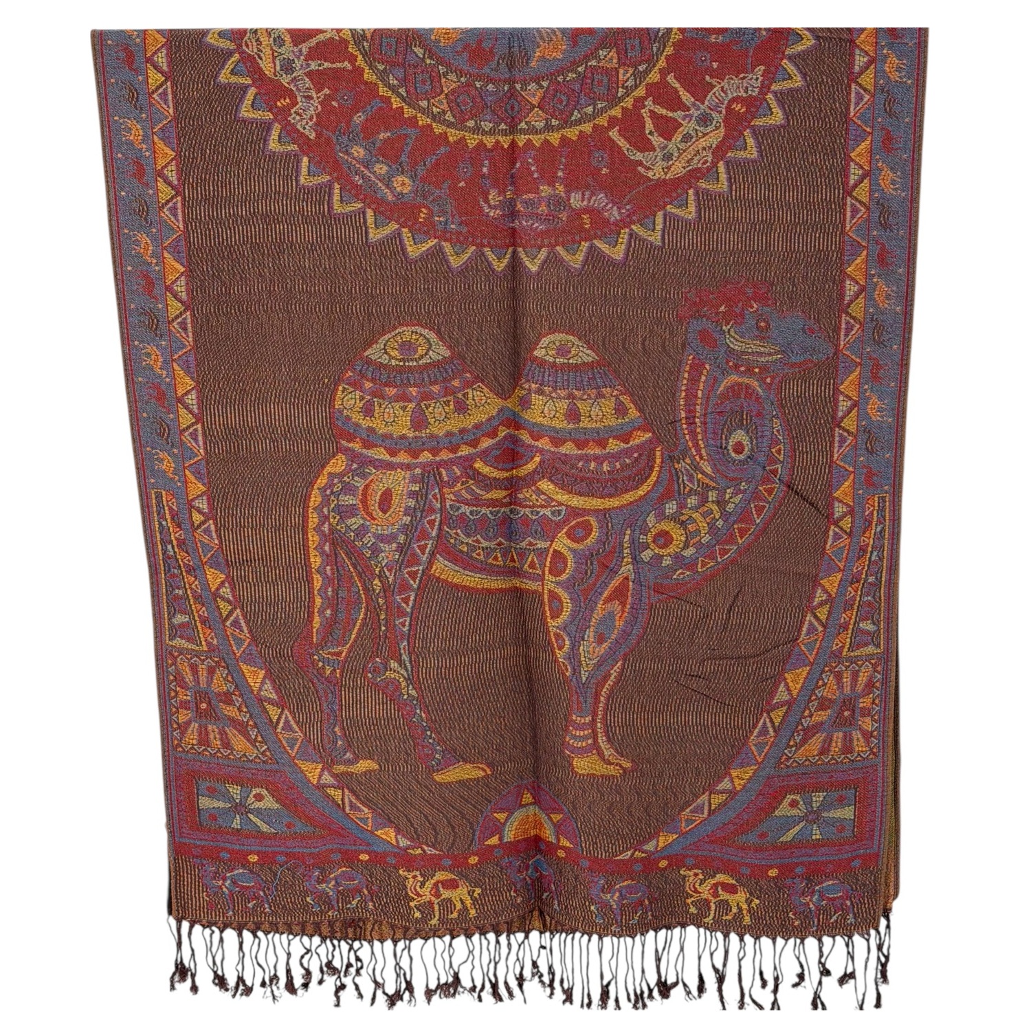 Lucky Camel with Mandala Print Pashmina NY23213(12colors, 1dz)
