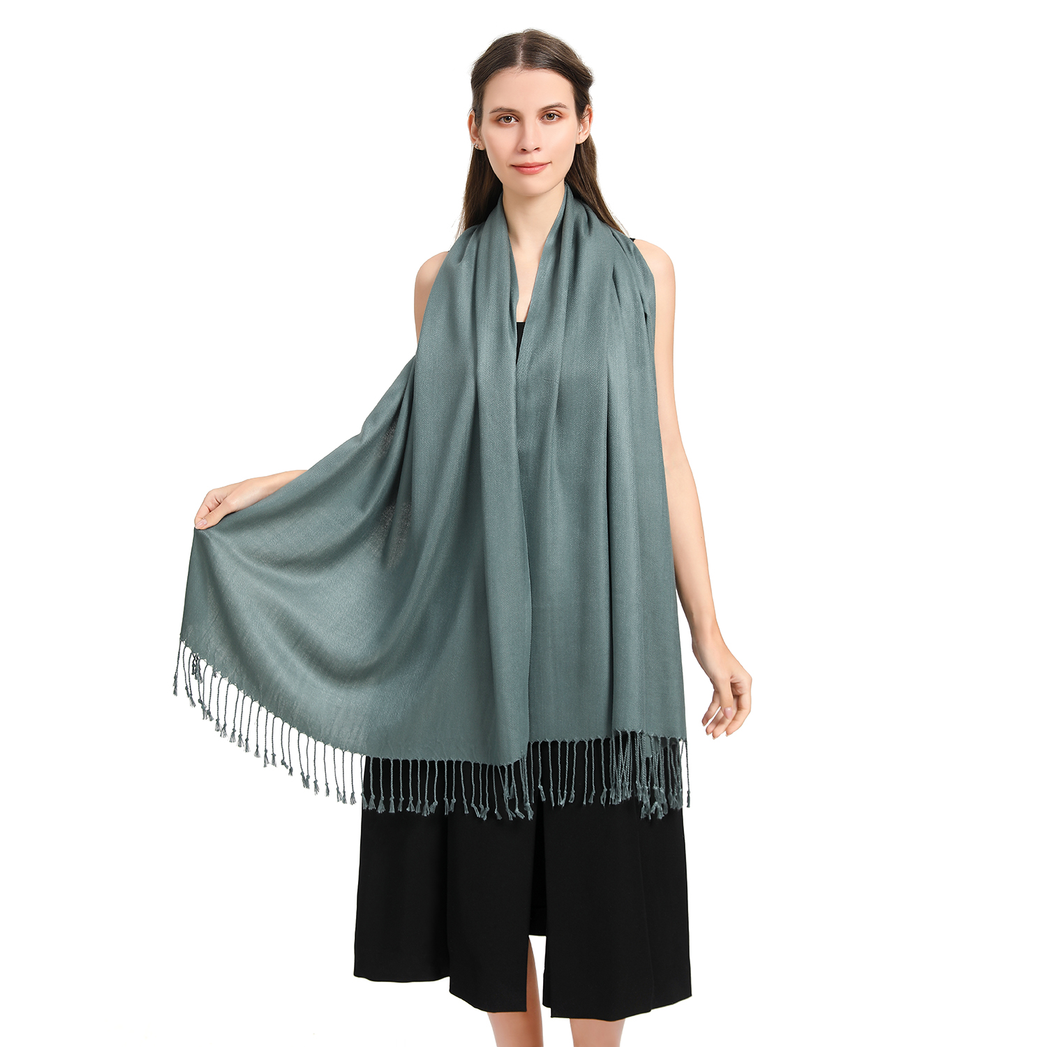 Solid Pashmina 8151 Cushing Green