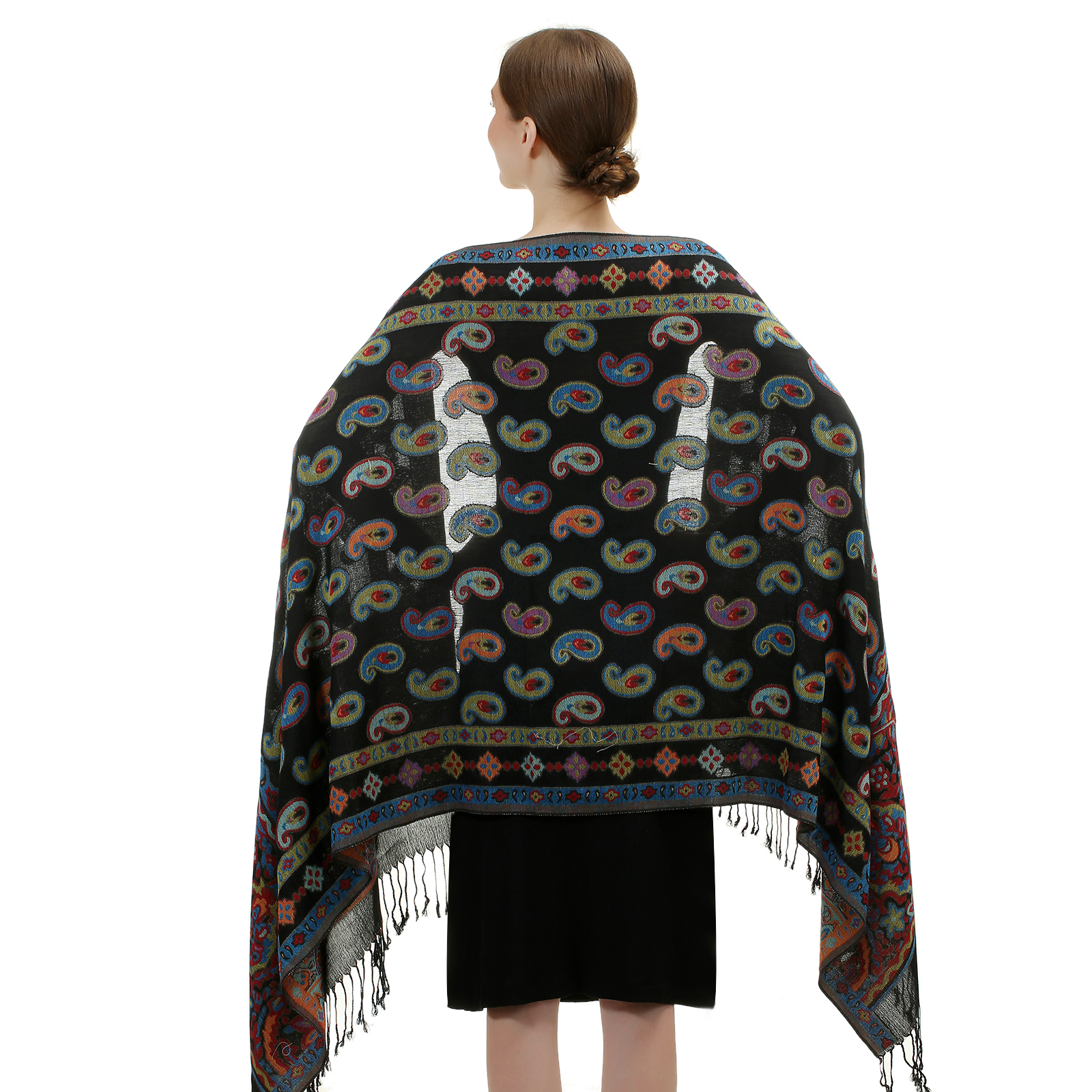Vintage Paisley Pashmina SF24132 (11Colors,1Doz)