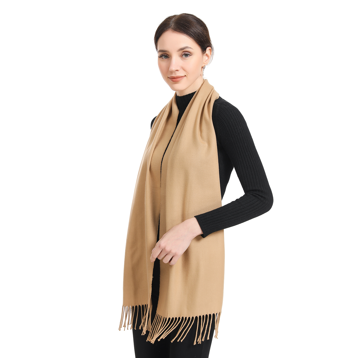 Cashmere Fell Scarf C19-19 Beige