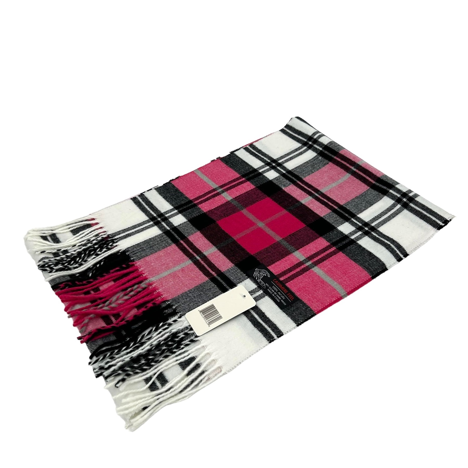 Cashmere Feel Scarf SW-05 Pink/White/Black