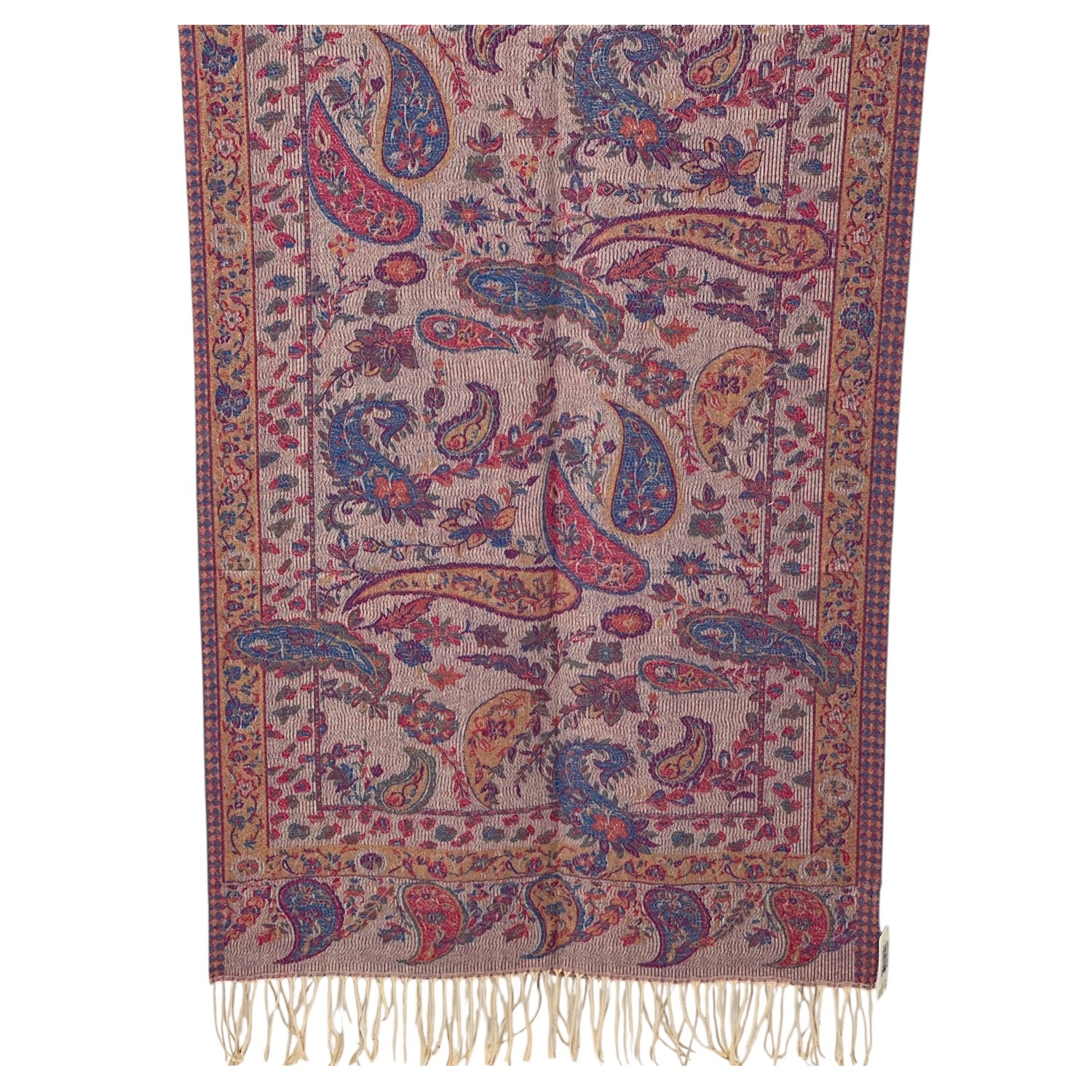 Elegant Paisley Cashmere Feel Shawl XX02007-5 Pink