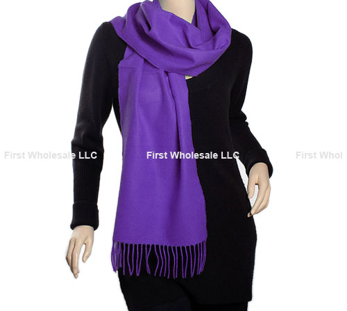 Cashmere Feel Scarf Color: Purple #19-09