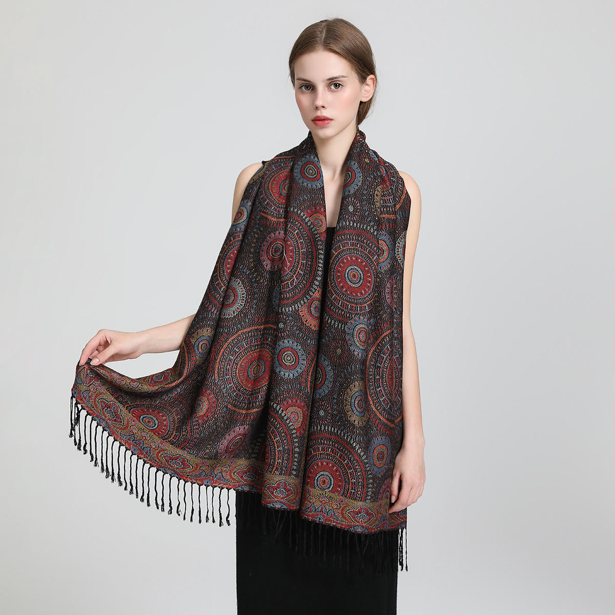 Elegant Circle Prints Pashmina SF23151 (12 COLORS, 1DZ)