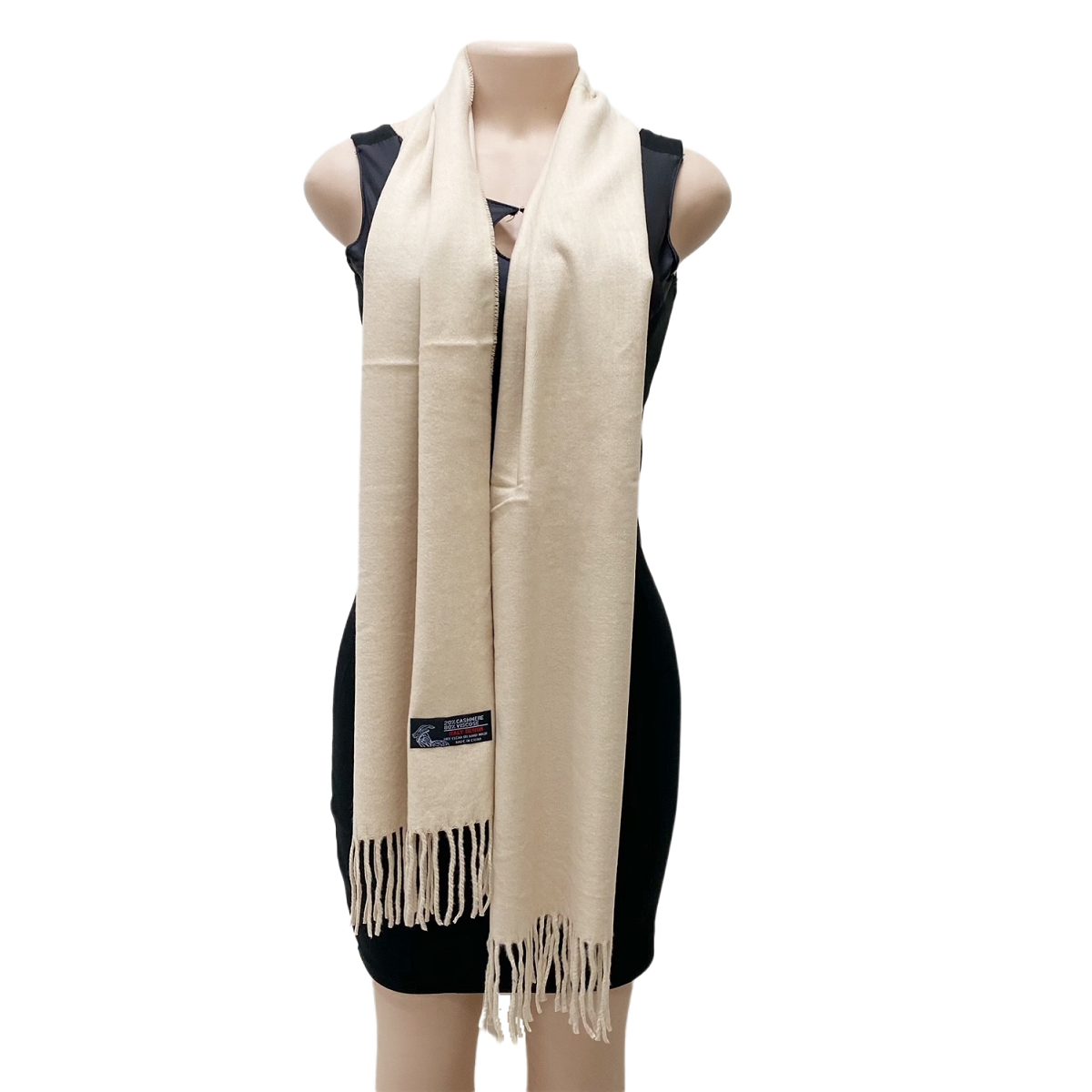 Cashmere Feel Scarf 19-12 Neutral - Click Image to Close
