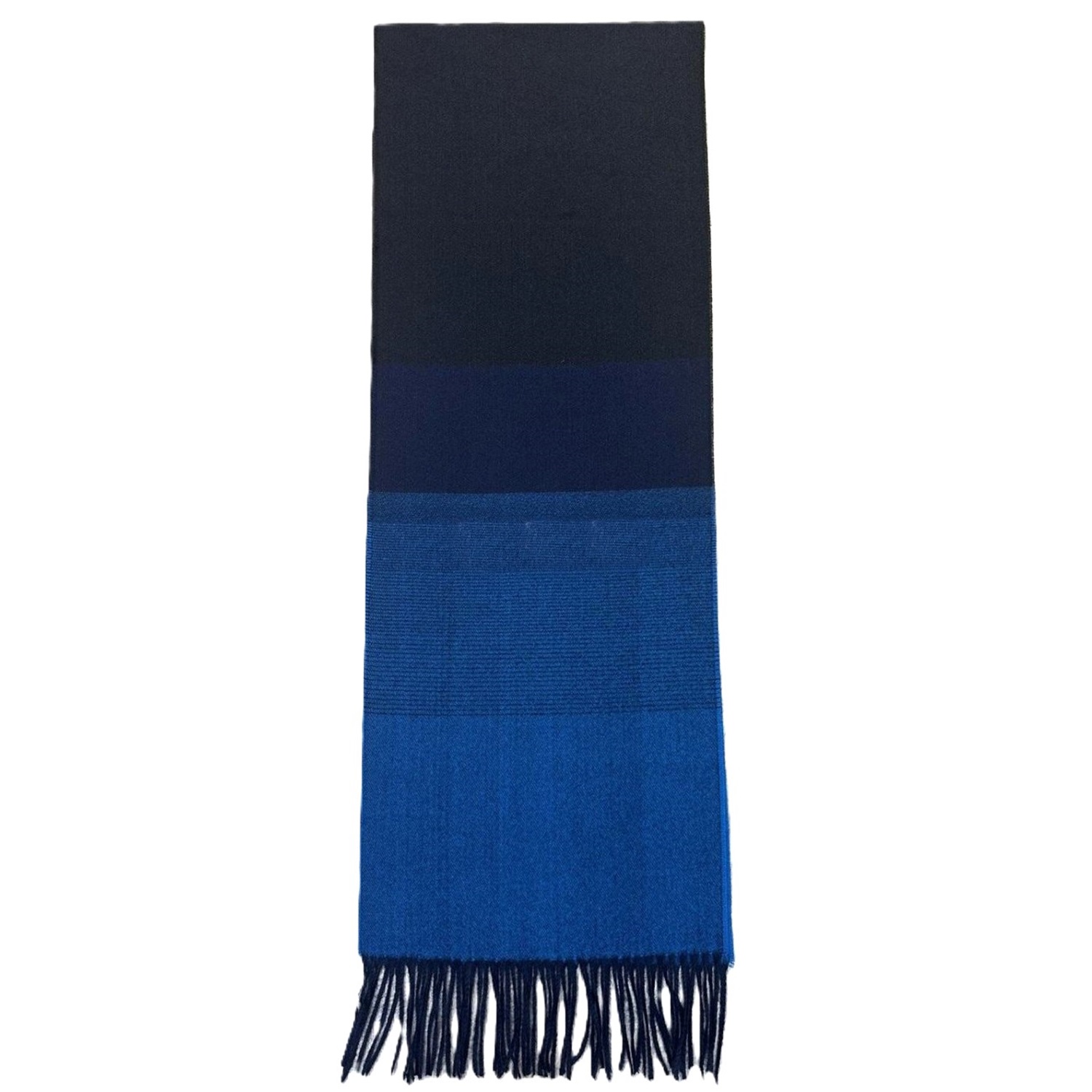 Cashmere feel scarf SW-52 black/blue