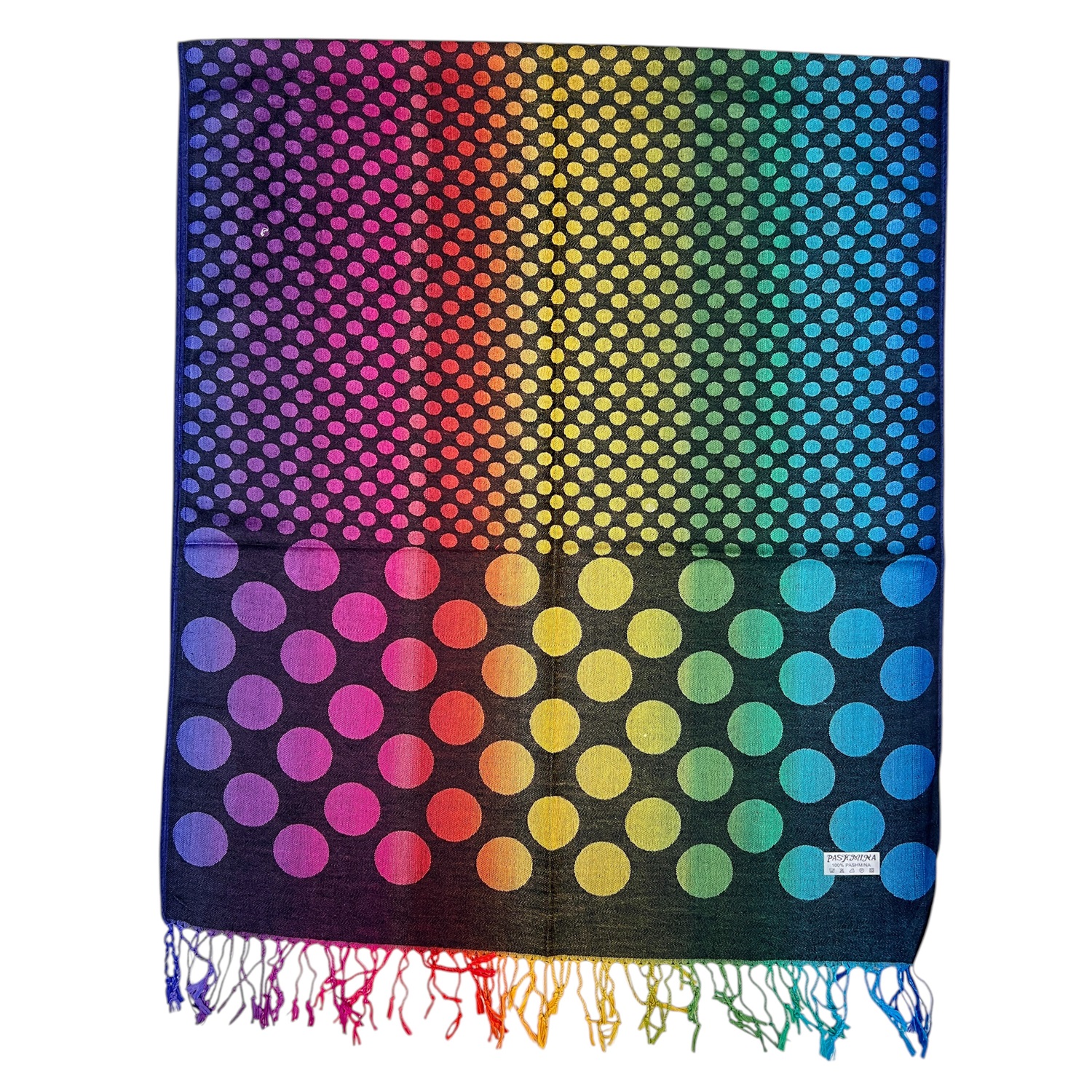 Multicolored Dot Pattern Pashmina JB530 (11 Colors, 1Doz)