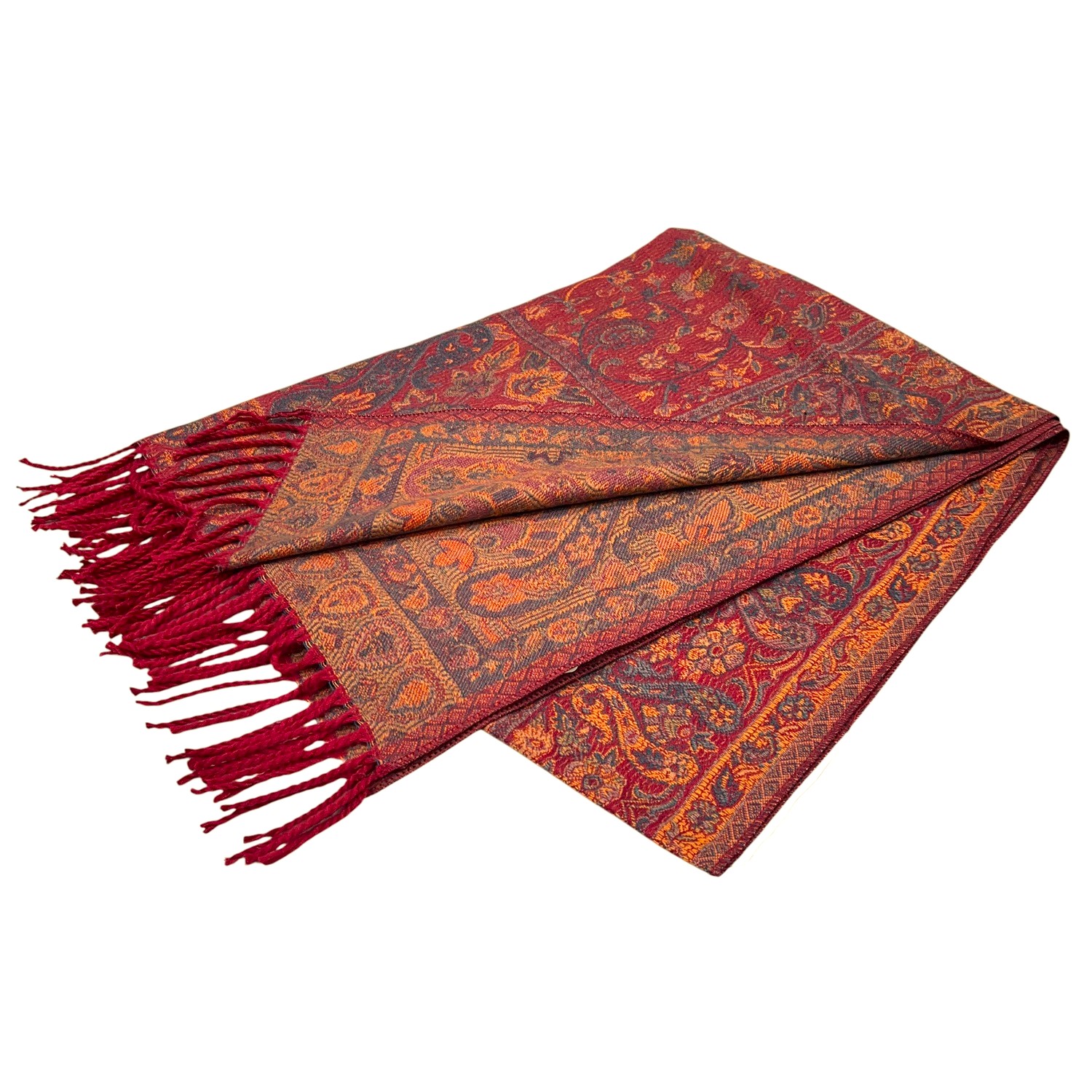 Paisley reversible Cashmere Feel Shawl SF24133-1