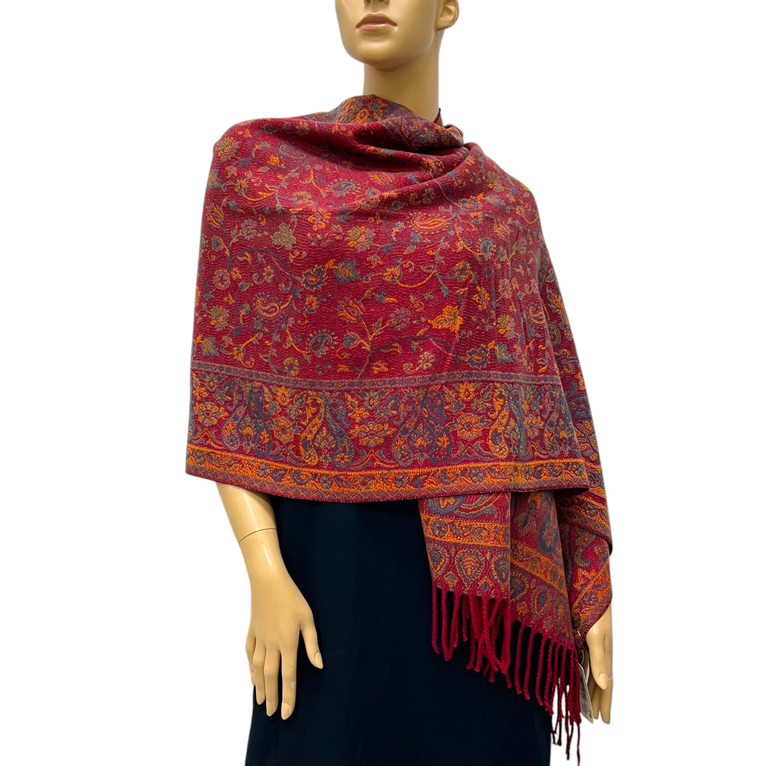 Paisley reversible Cashmere Feel Shawl SF24133-1