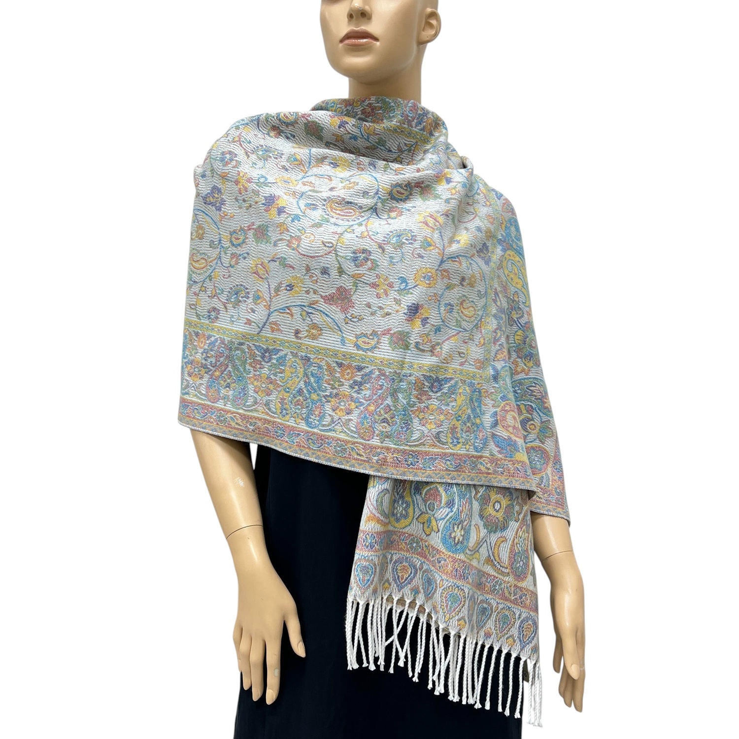 Paisley reversible Cashmere Feel Shawl SF24133-3