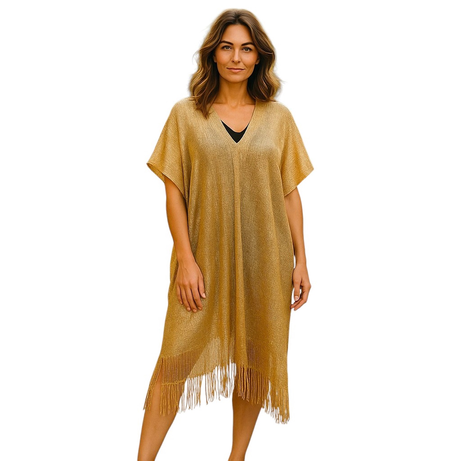 Metallic Pullover LB01005-1 Gold