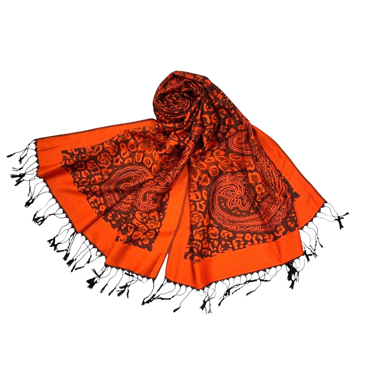 Leopard Paisley Pattern Pashmina JB250(10Colors,1Doz)