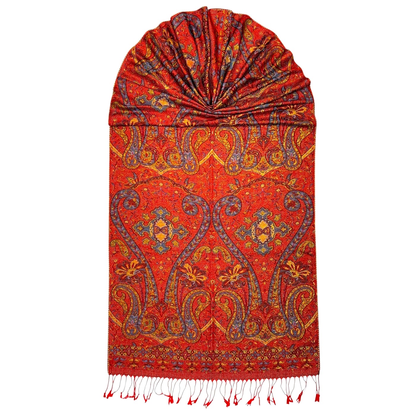 Metallic Premium Paisley Pashmina SF24130 (11 Colors, 1Doz)