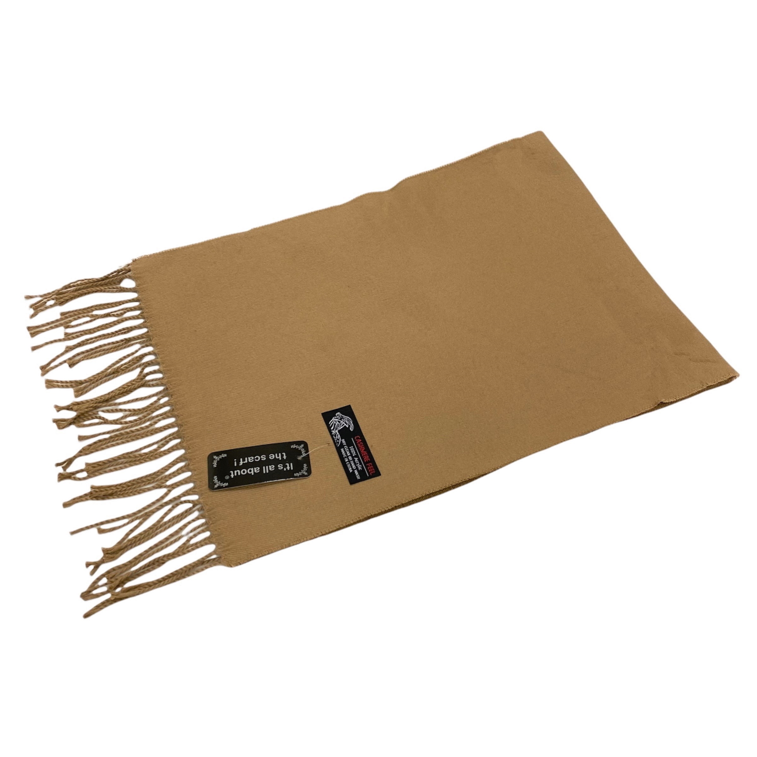 Cashmere Feel Scarf Z19-12B Camel