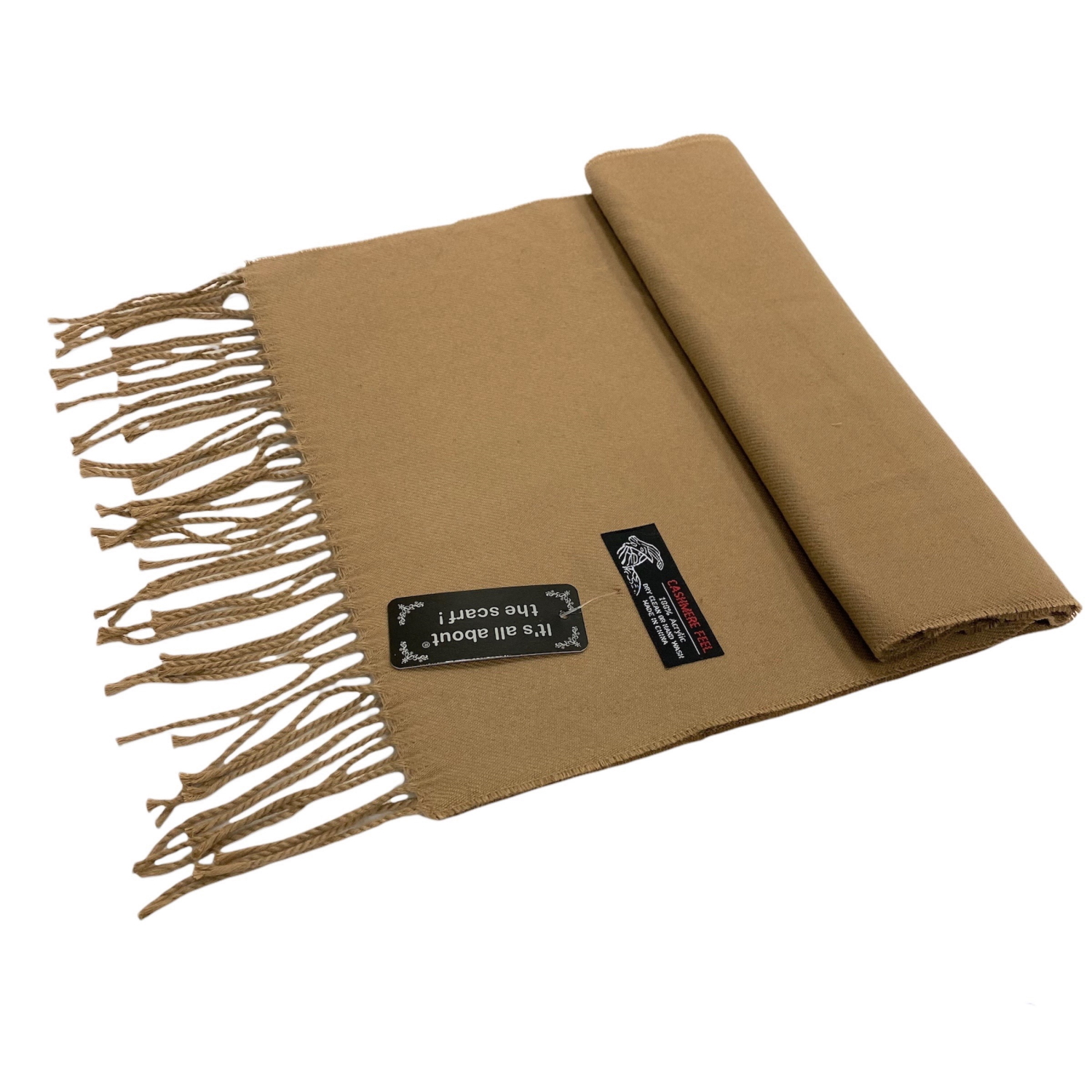 Cashmere Feel Scarf Z19-12B Camel