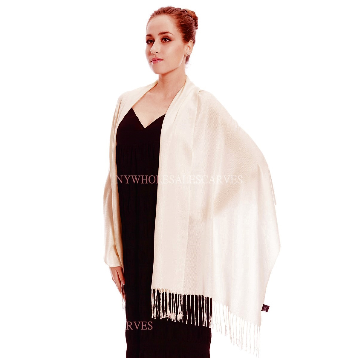 Solid Silky Pashmina 8170 Blush